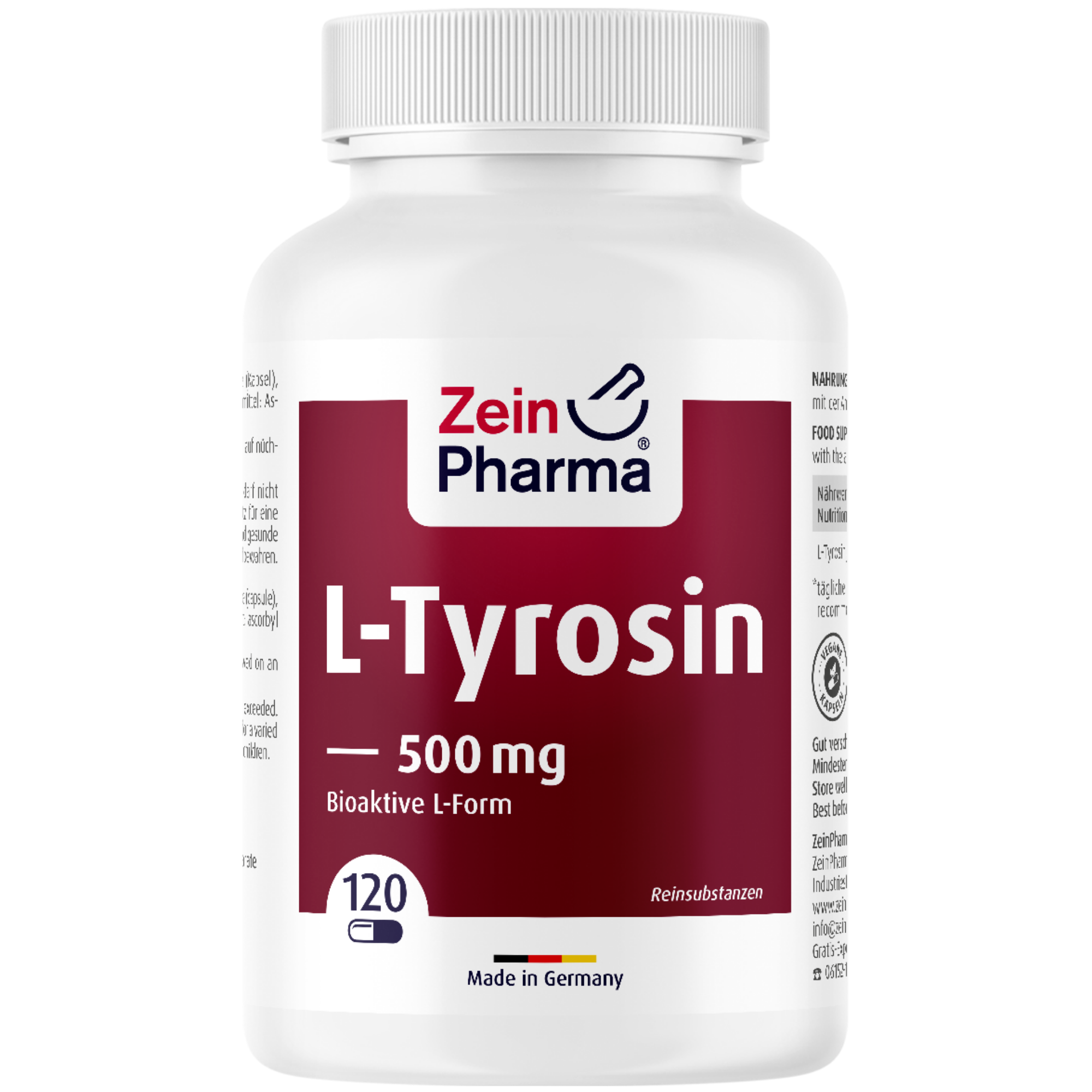 L-Tyrosin Kapseln 500mg (120 Kapsel)