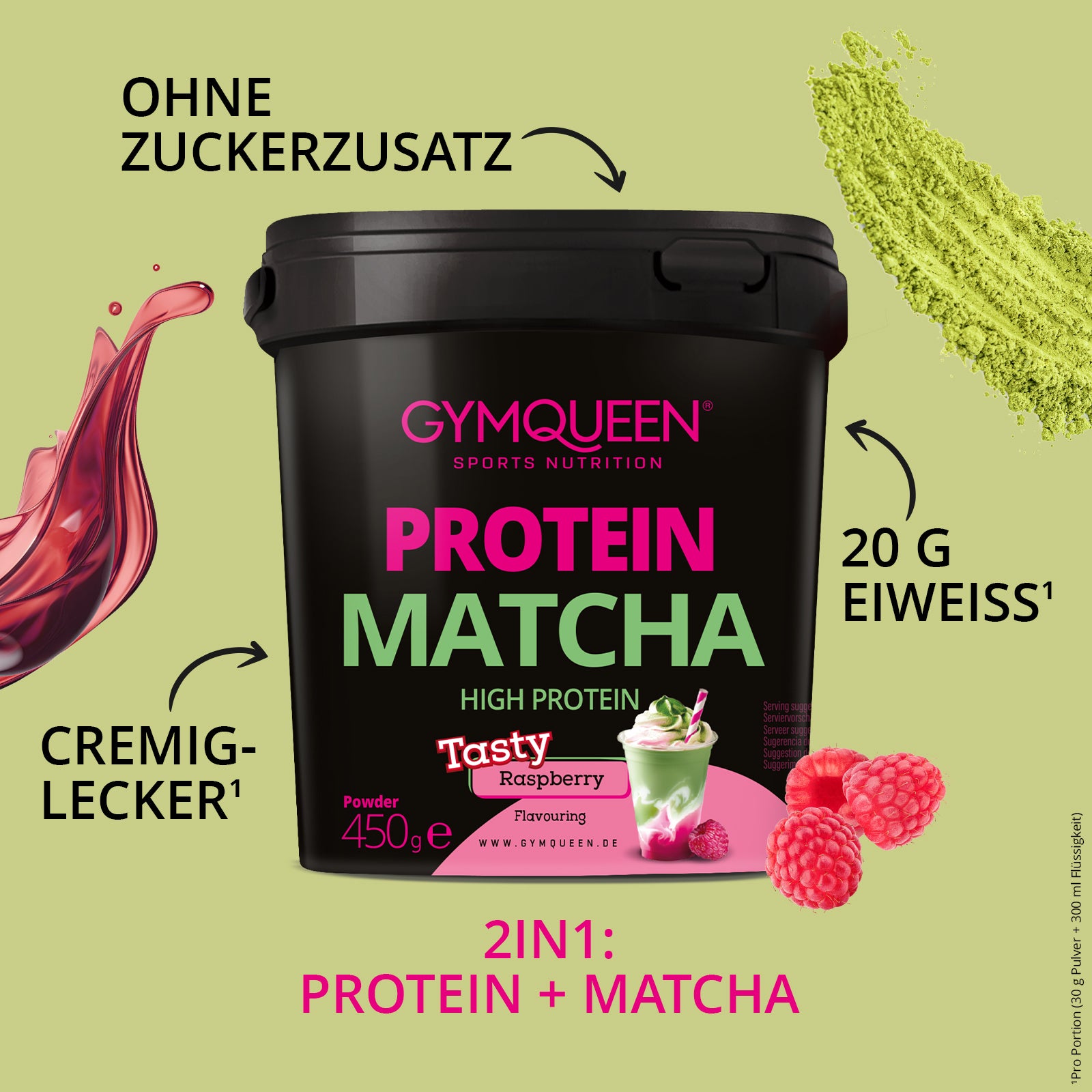 #Geschmack_Matcha Raspberry