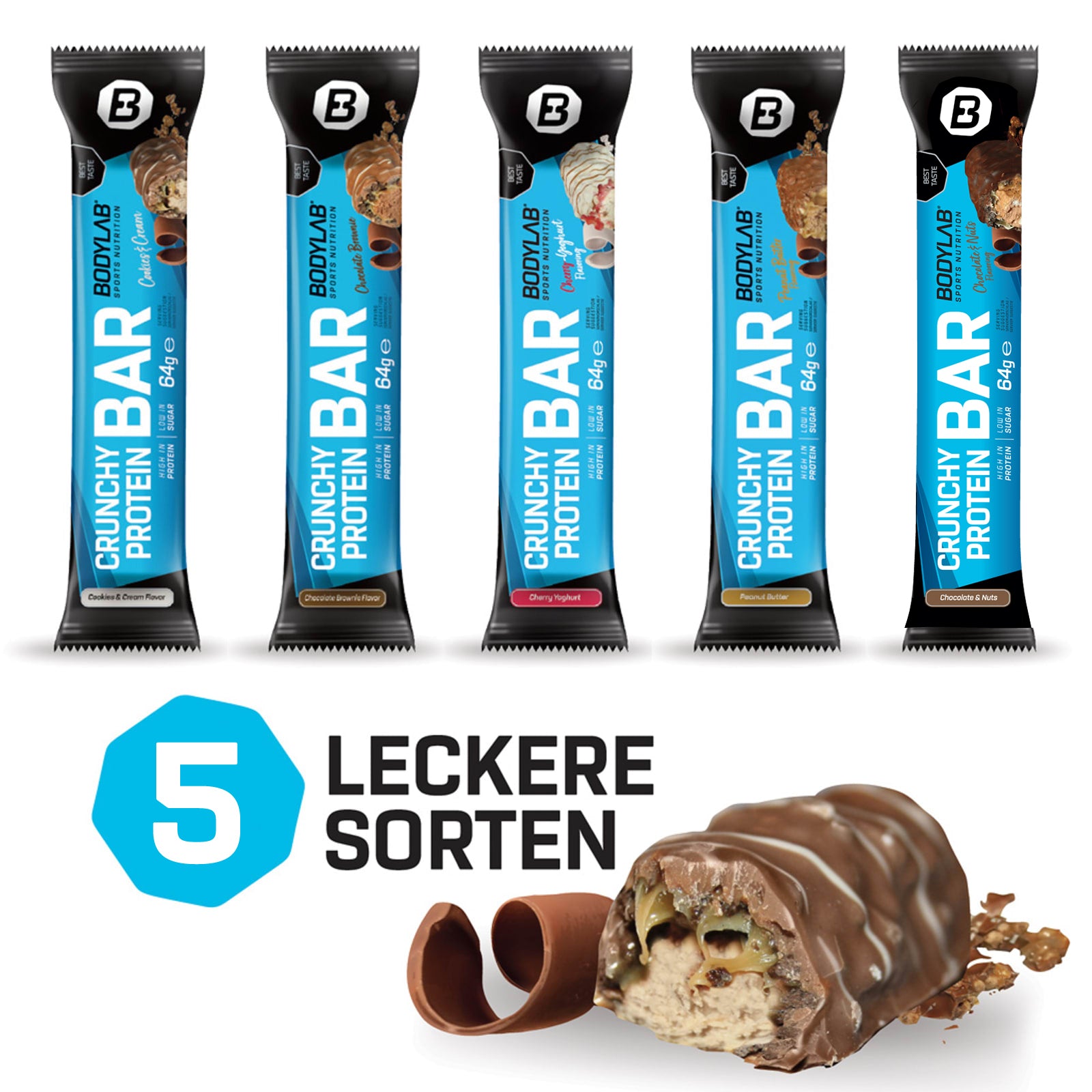 Crunchy Protein Bar (12x64g)