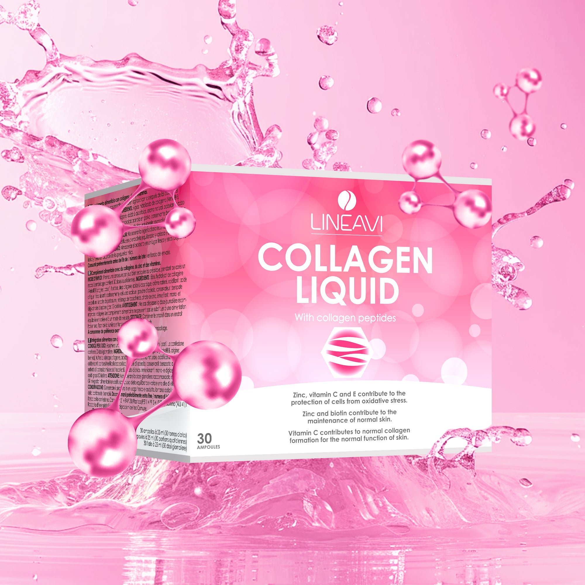LINEAVI Kollagen Liquid (30x25ml Trinkfläschchen)