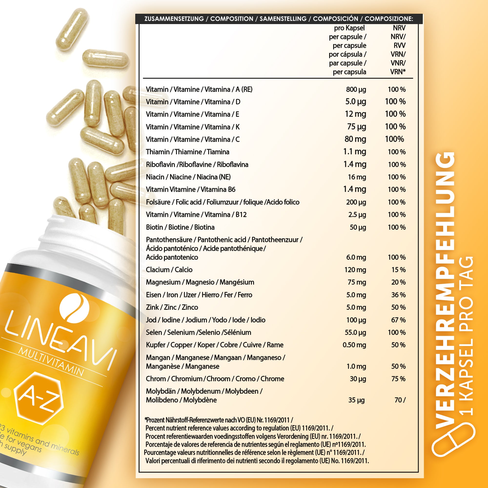 LINEAVI Multivitamin (120 Kapseln)