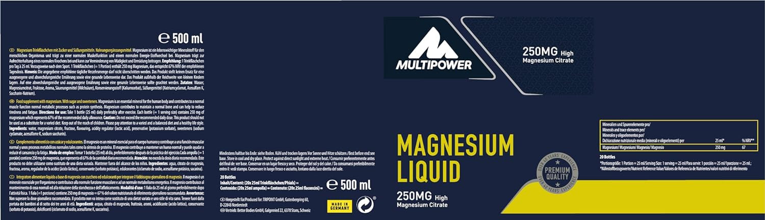 Magnesium Liquid (20 x 25ml)