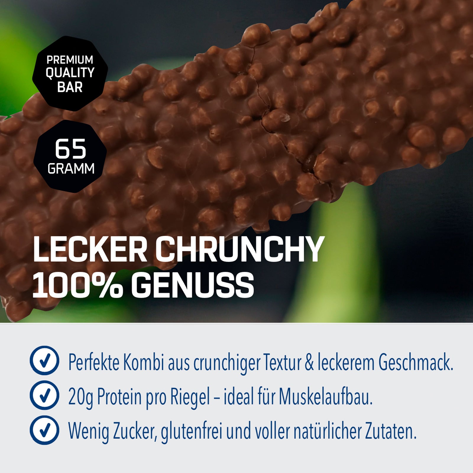 Crunchy Protein Bar Deluxe (12x65g)