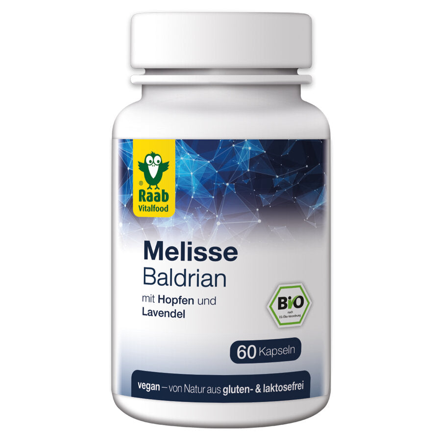 Melisse Baldrian bio (60 Kapseln)