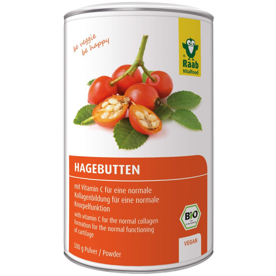 Bio Hagebutte-Pulver Dose Bio (500g)