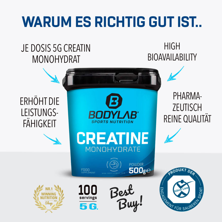 BLACK DEAL: 2für1 Creatine Powder (500g)