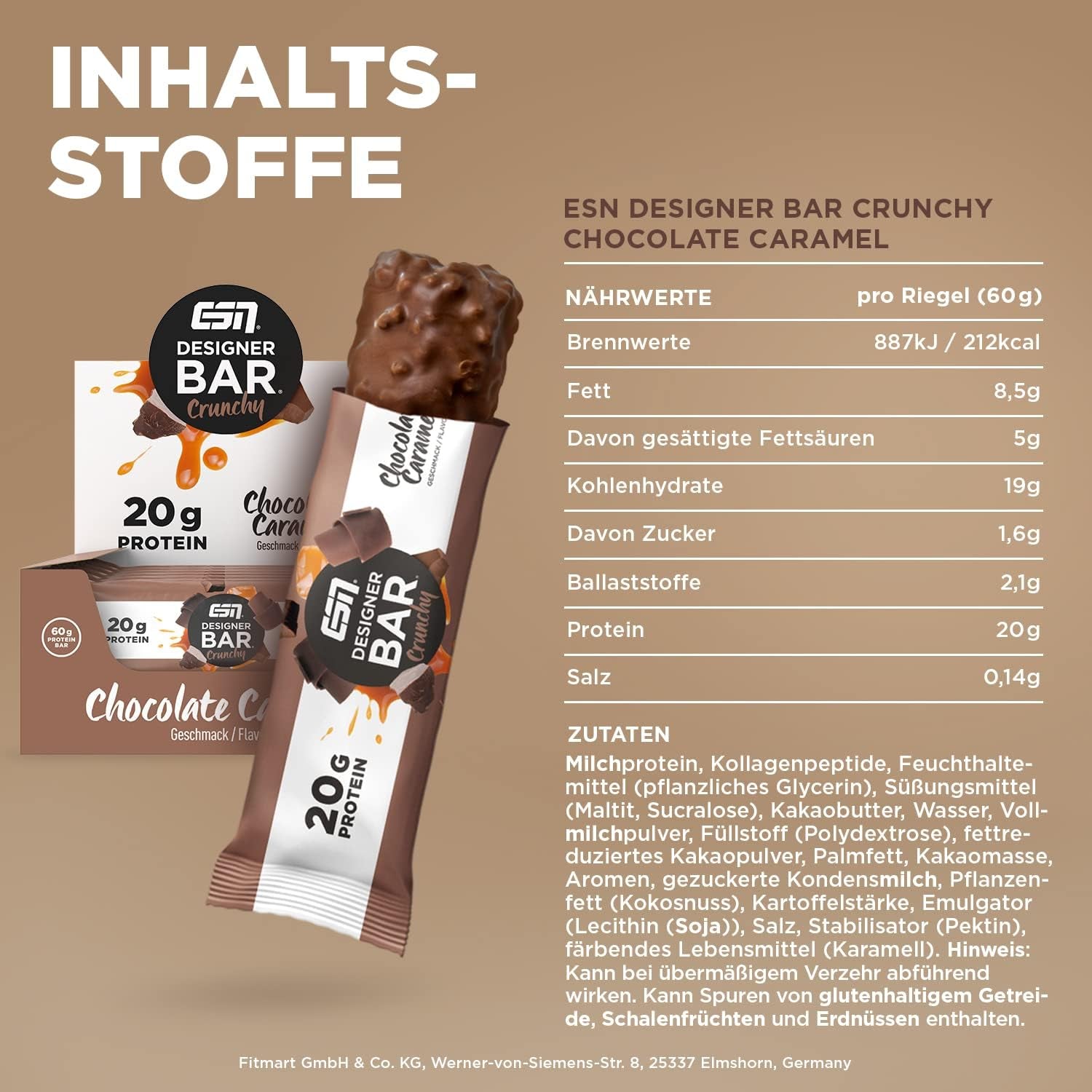 ESN Designer Bar Crunchy (12x60g)