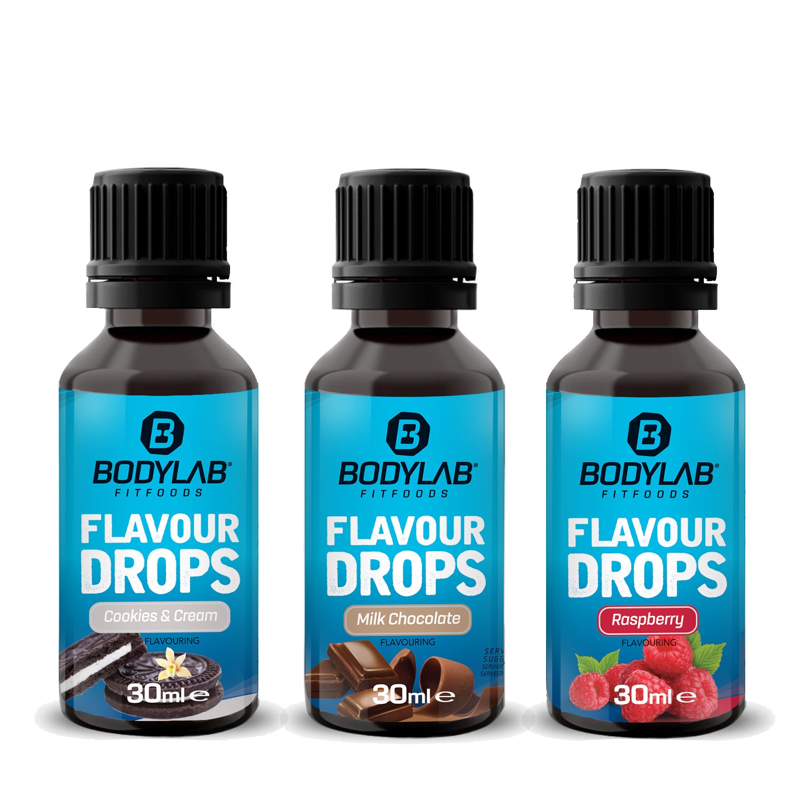 Bodylab Flavour Drops im 3er Set