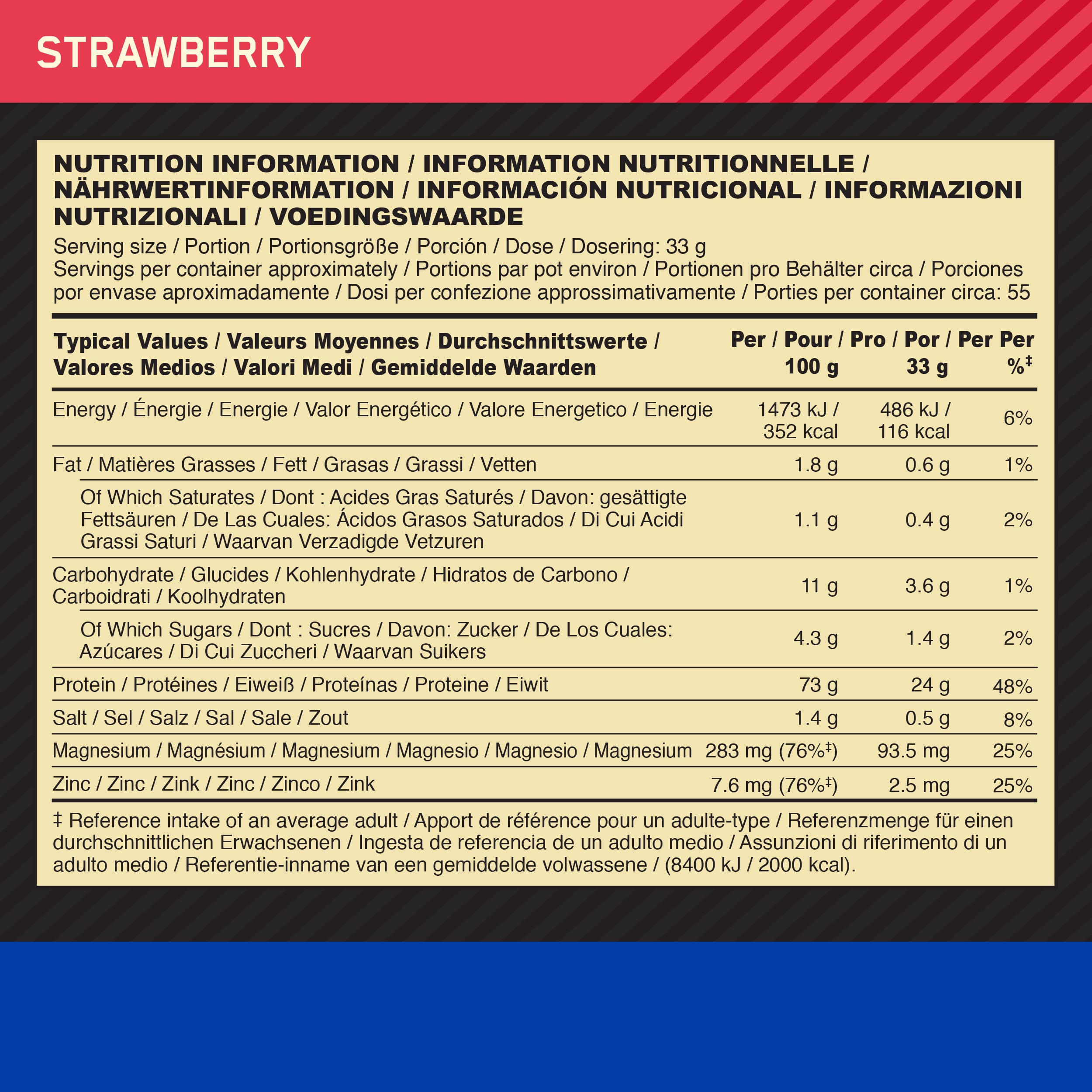 100% Casein Gold Standard (1820g)