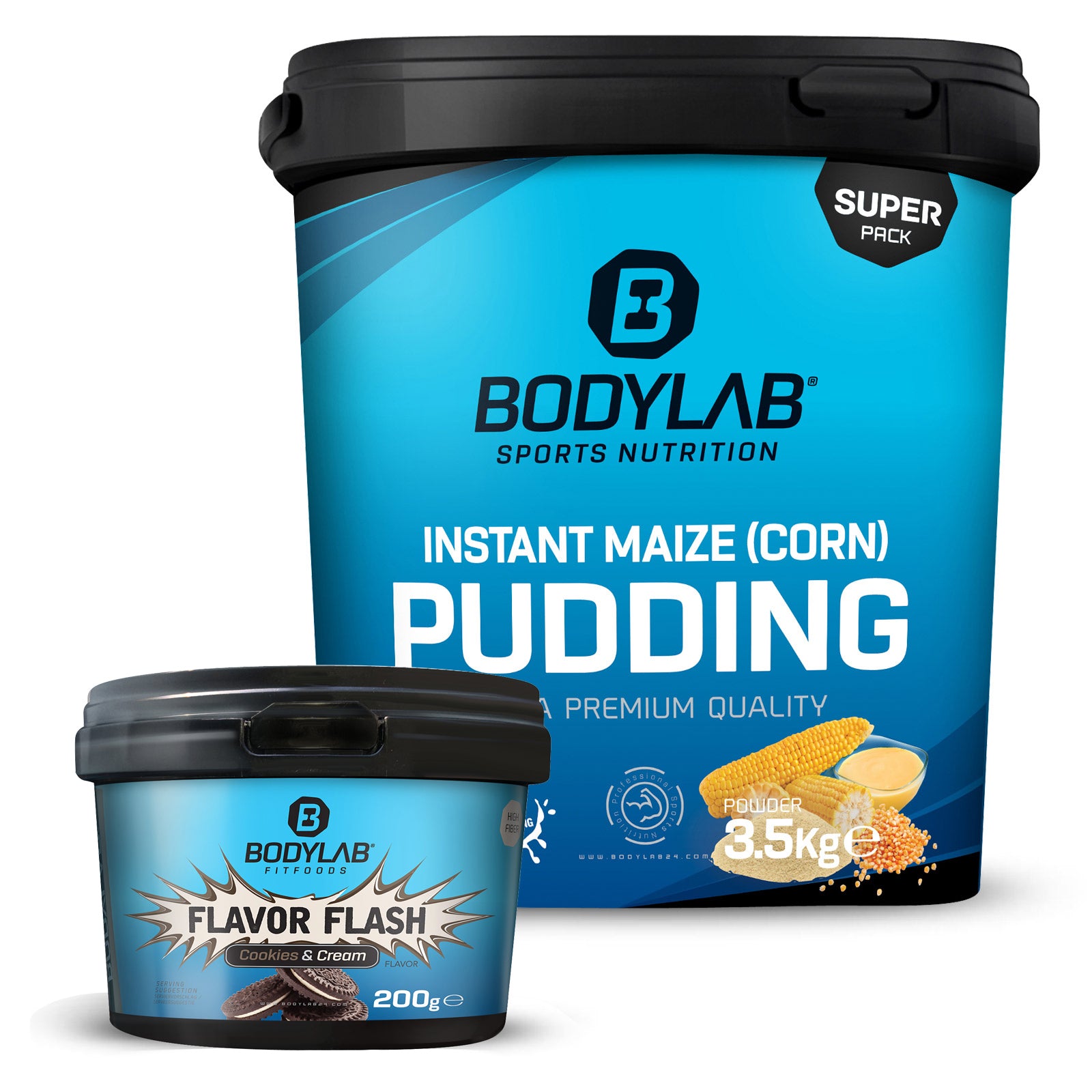 Instant Maize (corn) Pudding + 1 x Flavor Flash