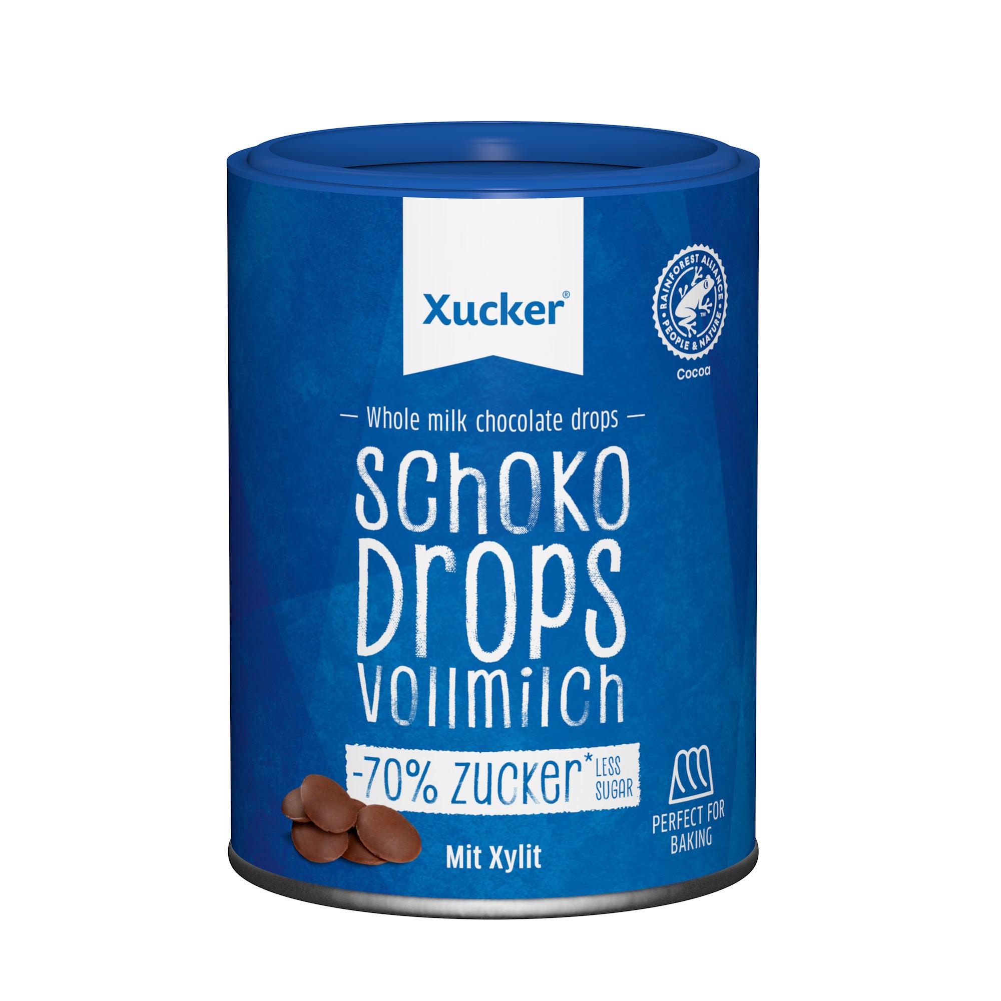 Schokodrops Vollmilch mit finnischem Xylit (200g)