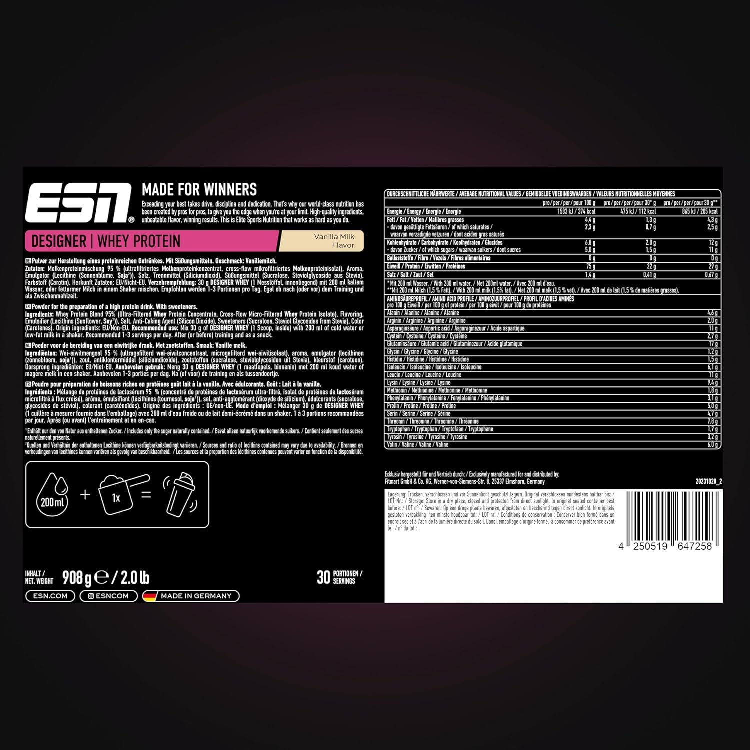 ESN Designer Whey (908g)