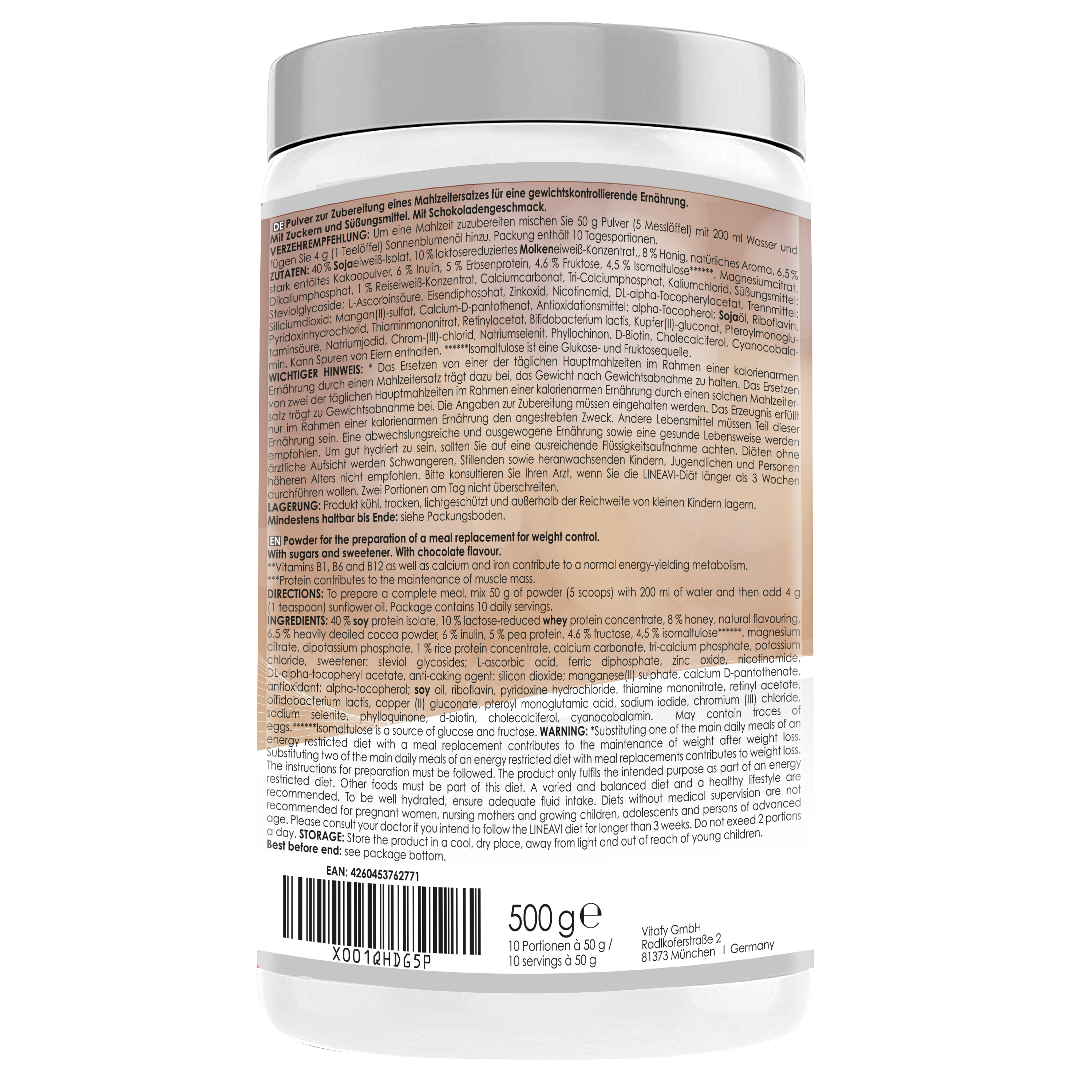 LINEAVI Aktivkost Diät Shake + Shaker (500g)