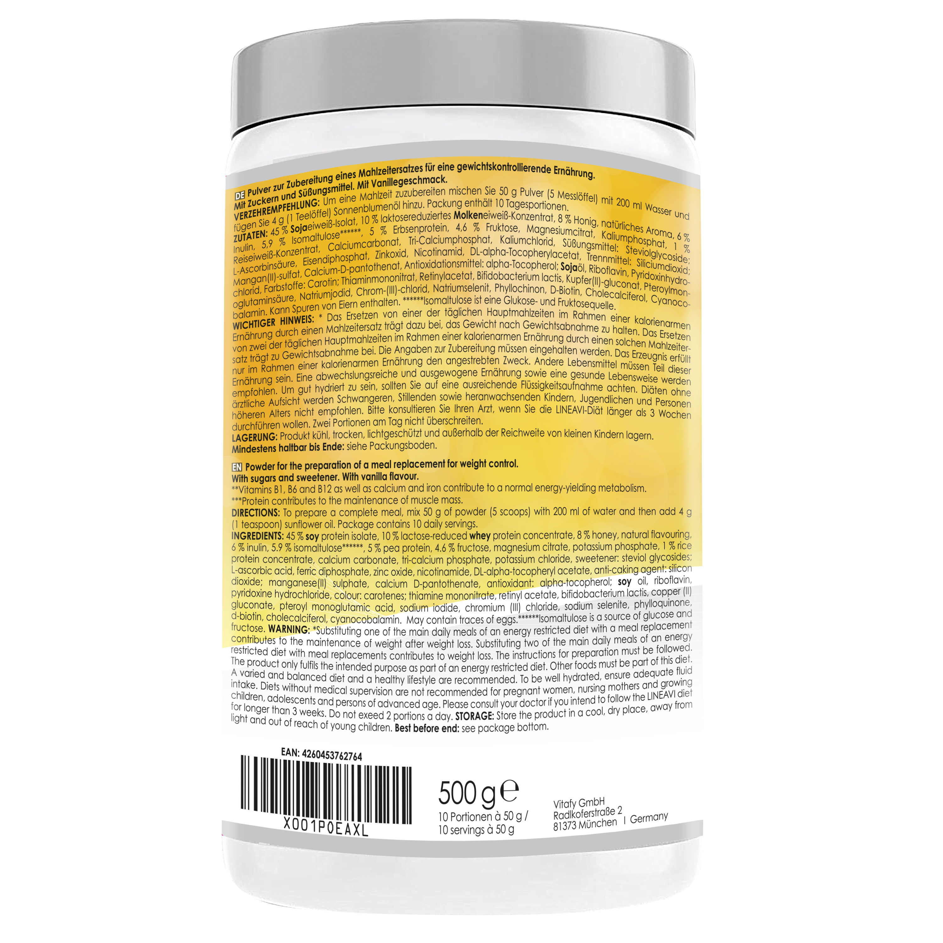 LINEAVI Aktivkost Diät Shake + Shaker (500g)