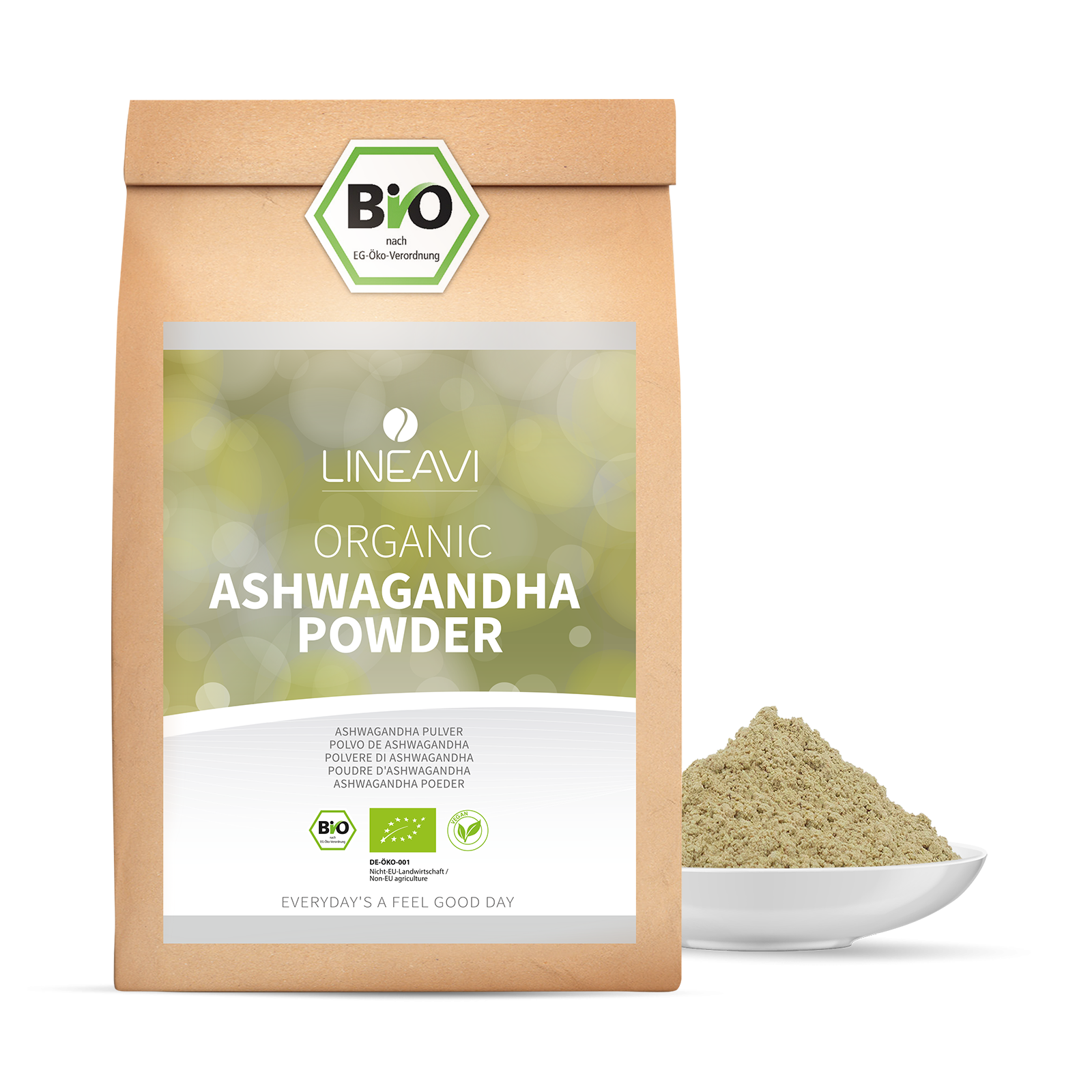 LINEAVI Ashwagandhapulver bio (1000g)