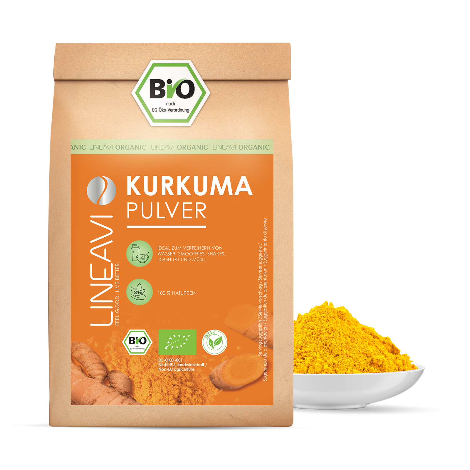 LINEAVI Kurkumapulver bio (1000g)