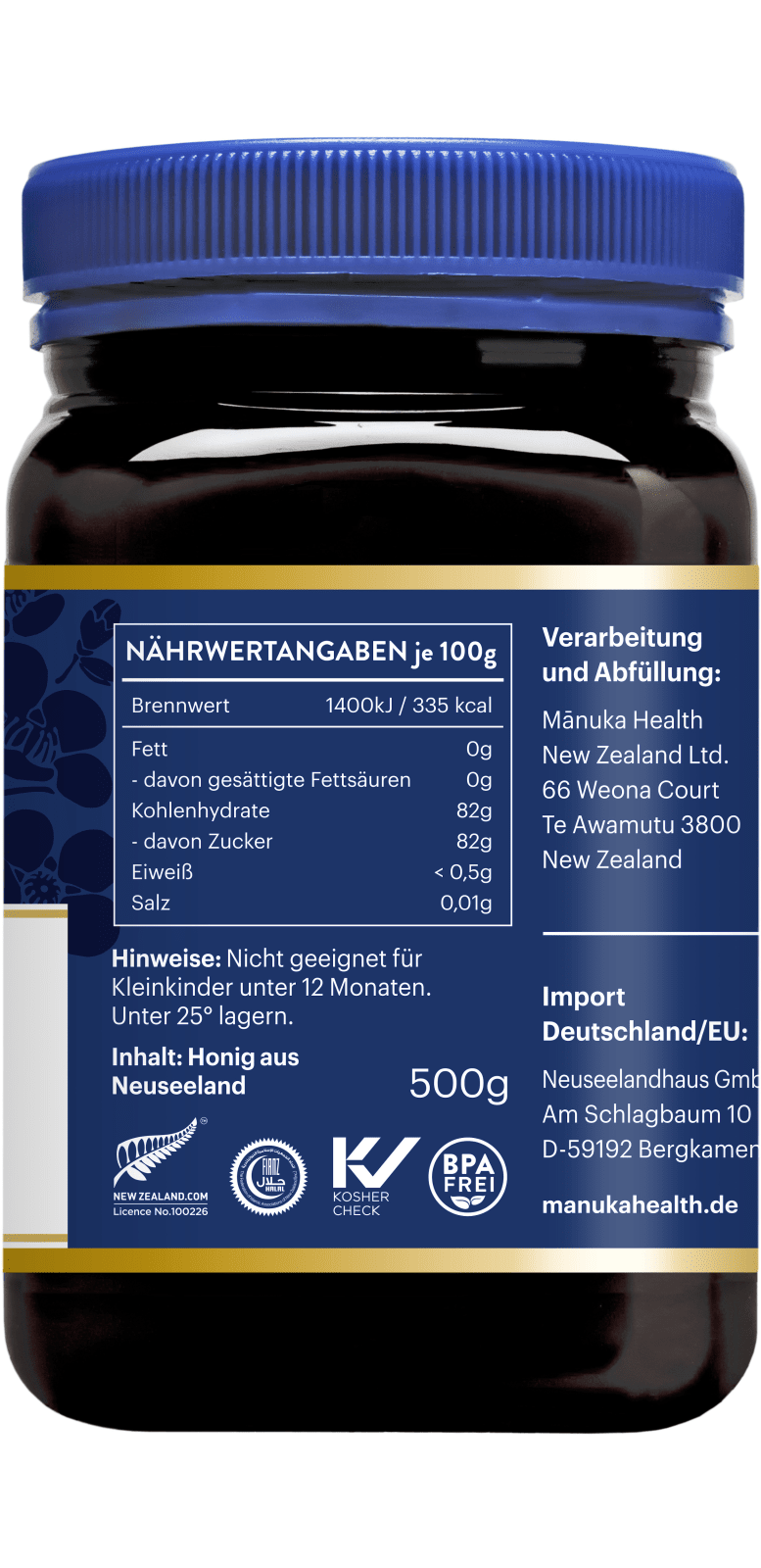 Manuka Honig MGO 400+ (500g)