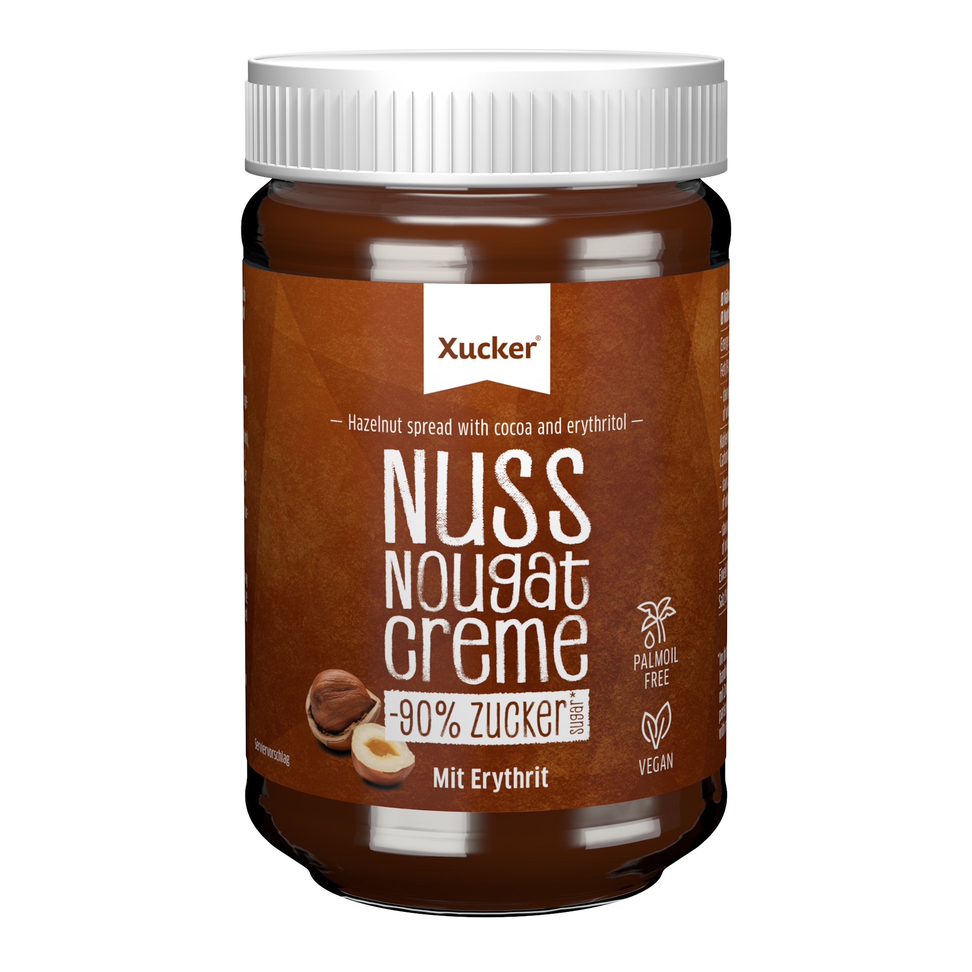 Nuss-Nougat Creme mit Erythrit (300g)