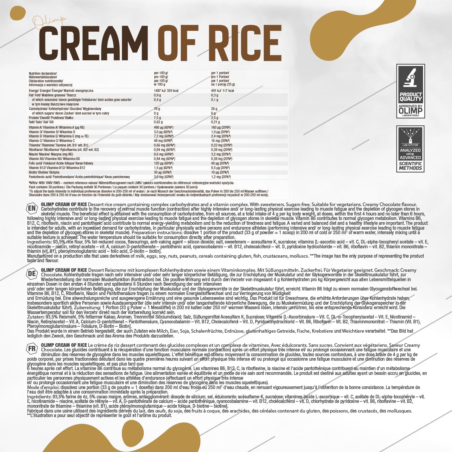 Olimp Cream of Rice (1000g)