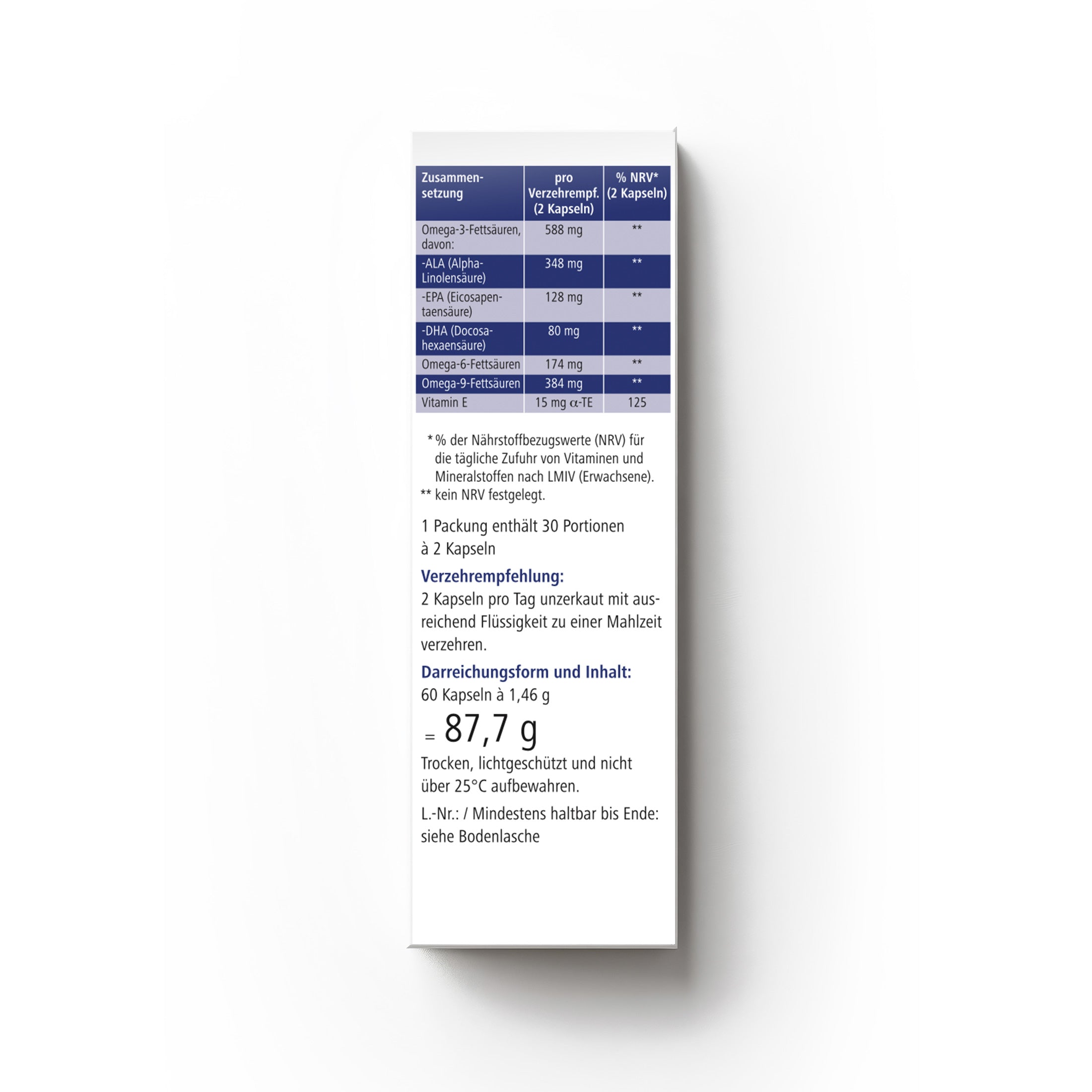 Heilusan Omega-3-6-9 (60 Kapseln)